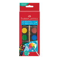 Vízfestékek FABER-CASTELL 12 szín - 30 mm (1)