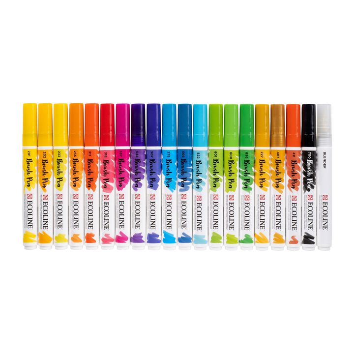 Vízfestéktollak Ecoline Brush Pen (4)