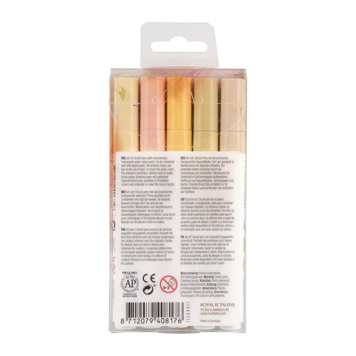Vízfestéktollak Ecoline Brush Pen Beige Pink (2)
