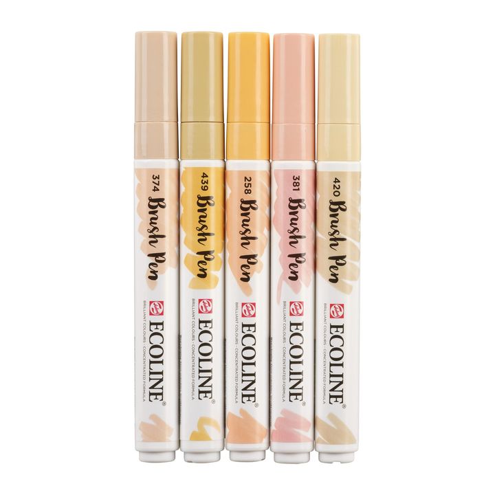 Vízfestéktollak Ecoline Brush Pen Beige Pink (5)