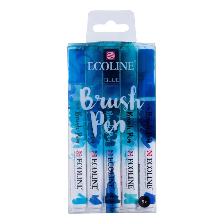 Vízfestéktollak Ecoline Brush Pen Blue (1)