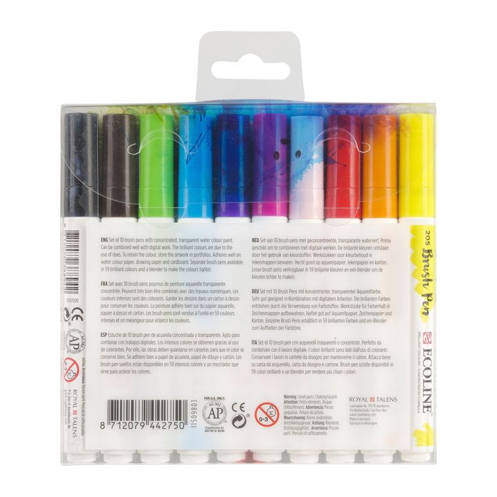 Vízfestéktollak Ecoline Brush Pen Bright (2)