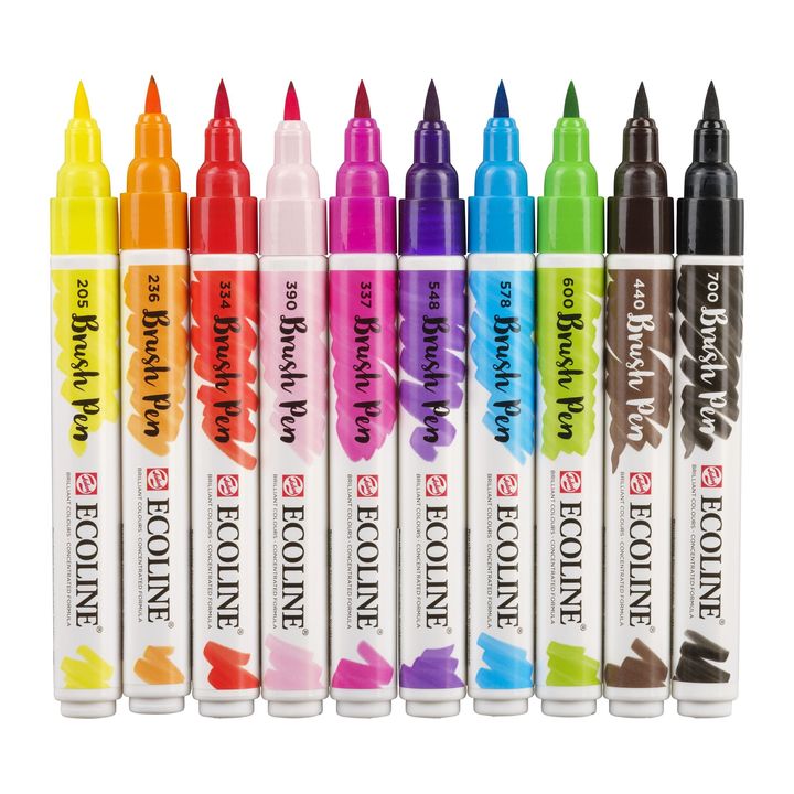 Vízfestéktollak Ecoline Brush Pen Bright (3)