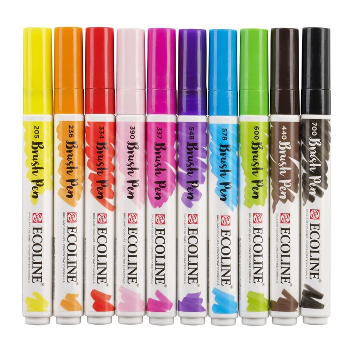 Vízfestéktollak Ecoline Brush Pen Bright (5)