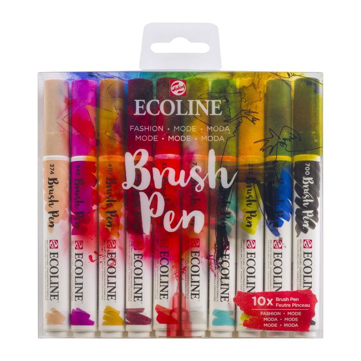 Vízfestéktollak Ecoline Brush Pen Fashion (1)