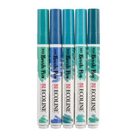 Vízfestéktollak Ecoline Brush Pen Green Blue (5)