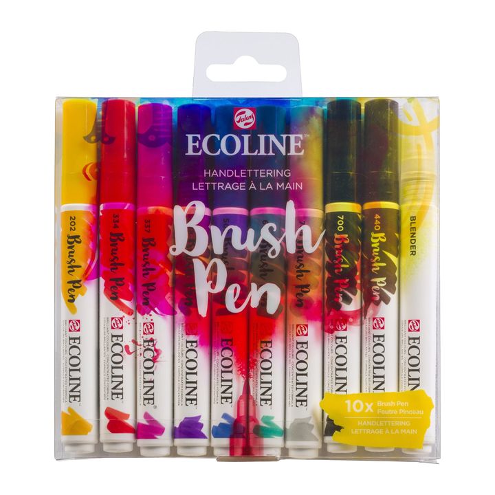 Vízfestéktollak Ecoline Brush Pen Hand Lettering (1)