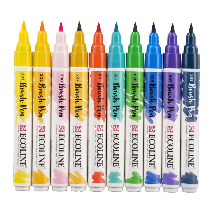 Vízfestéktollak Ecoline Brush Pen Illustrator (3)