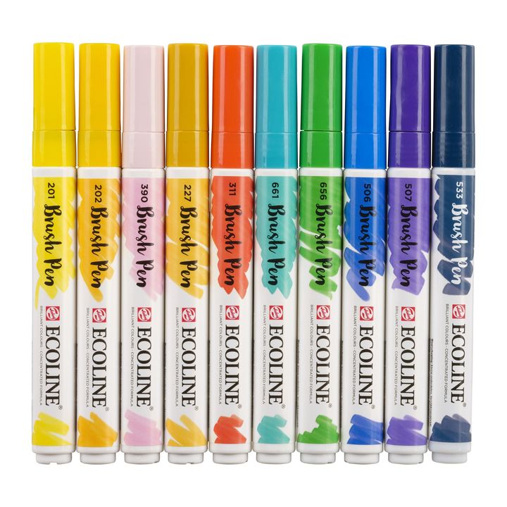 Vízfestéktollak Ecoline Brush Pen Illustrator (5)