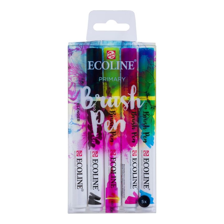 Vízfestéktollak Ecoline Brush Pen Primary (1)