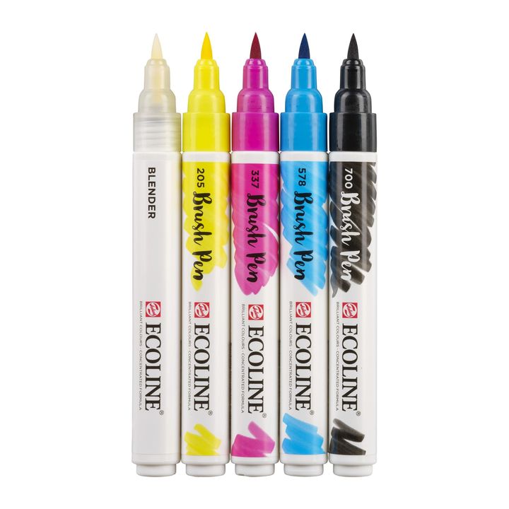 Vízfestéktollak Ecoline Brush Pen Primary (2)