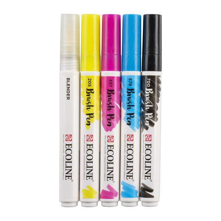 Vízfestéktollak Ecoline Brush Pen Primary (4)