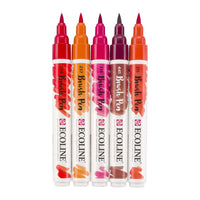 Vízfestéktollak Ecoline Brush Pen Red (3)