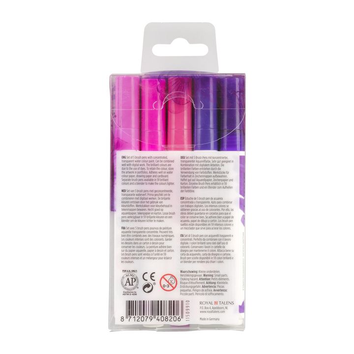 Vízfestéktollak Ecoline Brush Pen Violet (2)