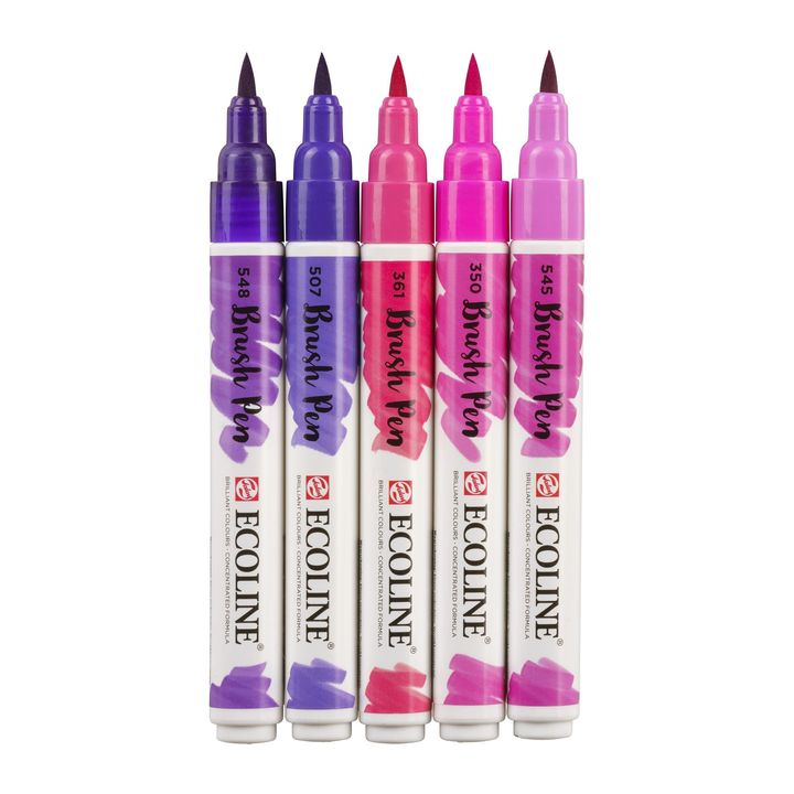 Vízfestéktollak Ecoline Brush Pen Violet (3)