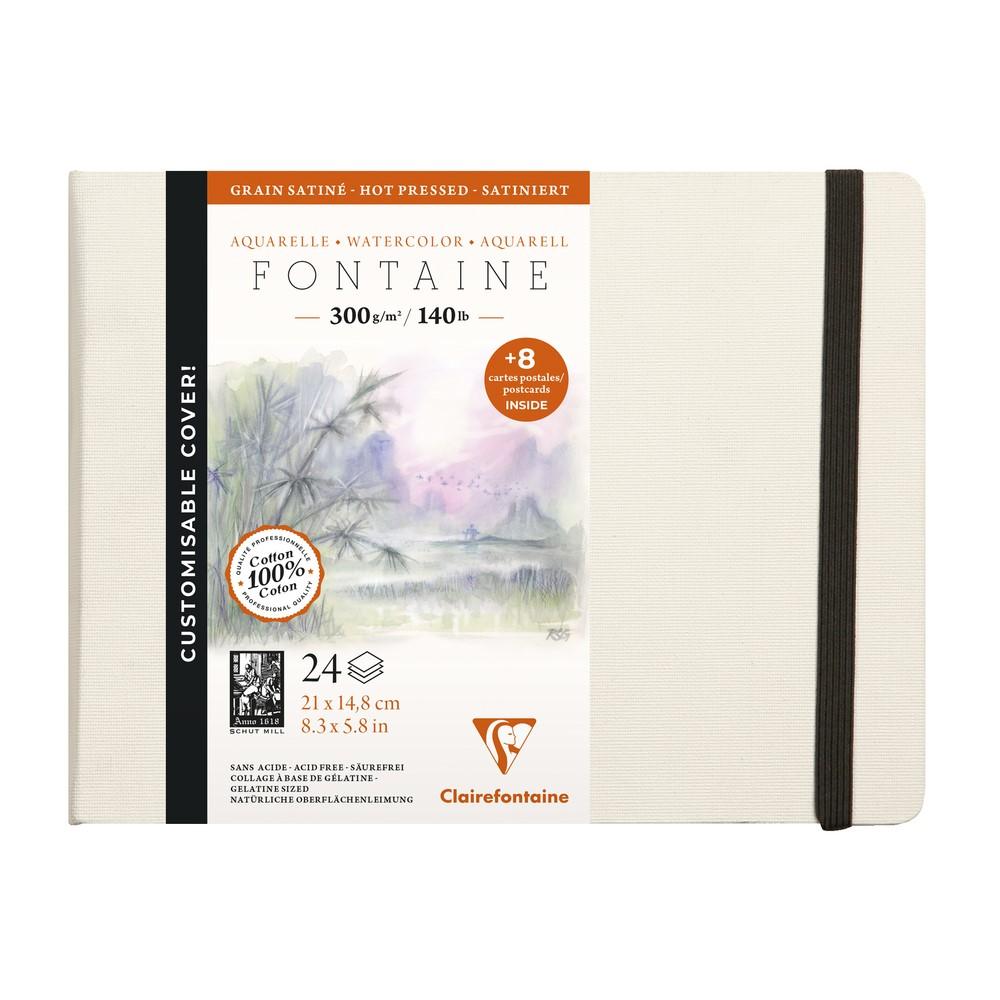 Clairefontaine Fontaine akvarellkönyv HP 300 g 24 lap keménytáblás