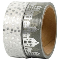 Washi szalag - 2 db – szürke