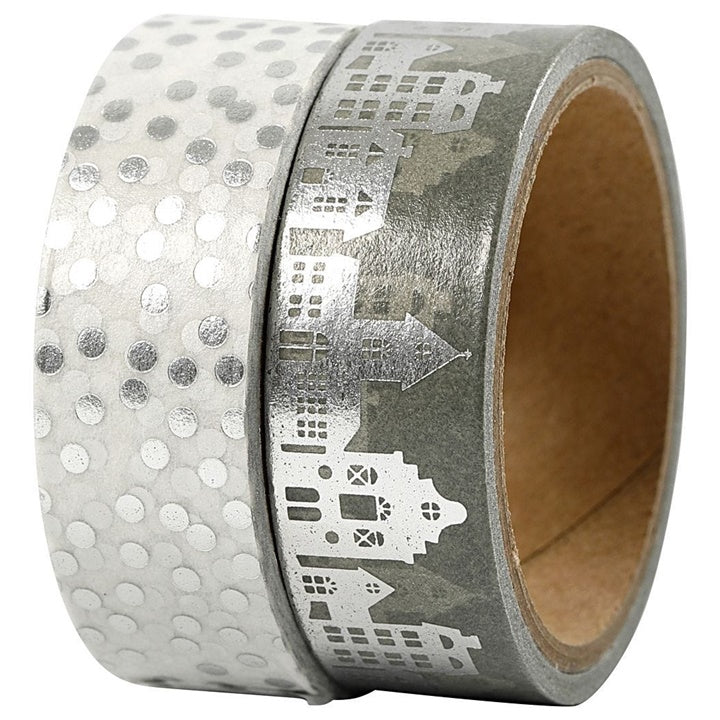 Washi szalag - 2 db – szürke