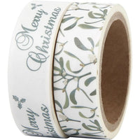 Washi szalag készlet mistletoe and Merry Christmas (1)