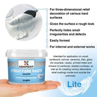 White Smooth Structuring Paste LITE | Különböző mennyiségek (2)