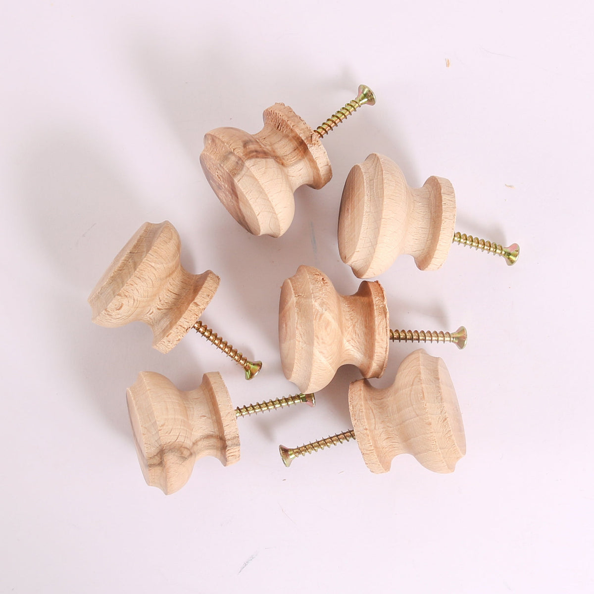 Wooden knob, convex-flat pcs/pack – átmérő 40, - 6 db