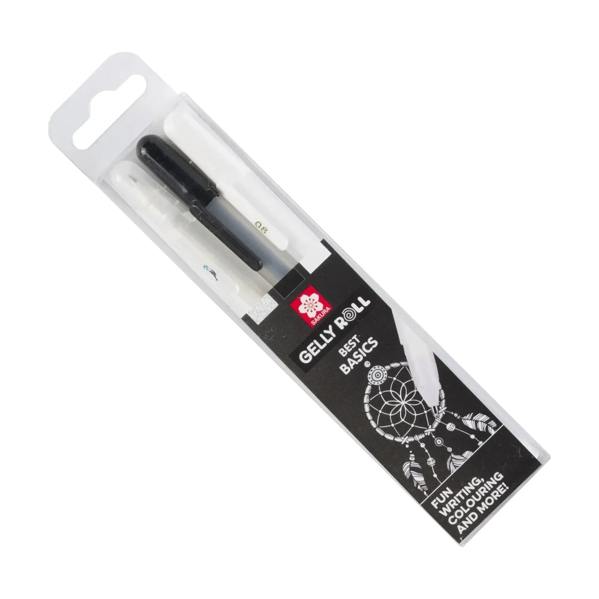 Zselés toll készlet SAKURA Gelly / 3 részes (átlátszó, fekete, fehér)