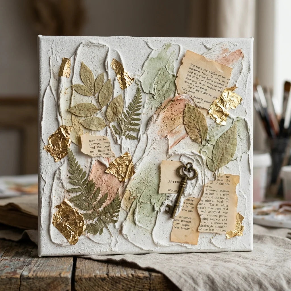 Mixed media kollázs ARTMIE 3D pasztával