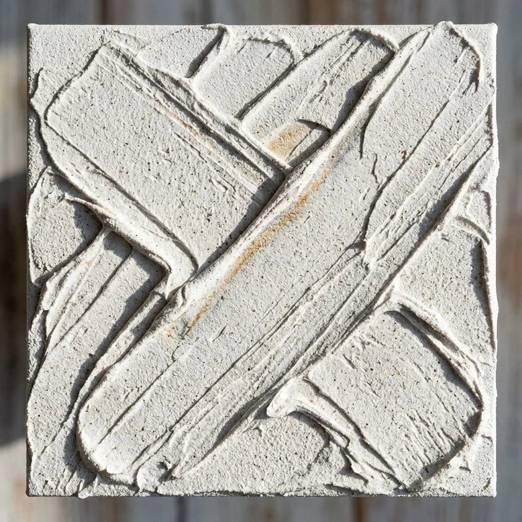 Homokos textúrák ARTMIE 3D dombornyomó modellezőpasztával — finomszemcsés festőkéses vonások