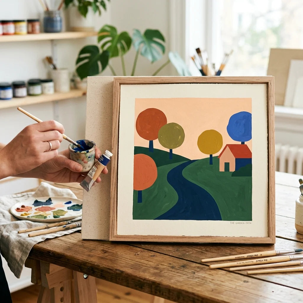 Gouache festékkel készült poszter