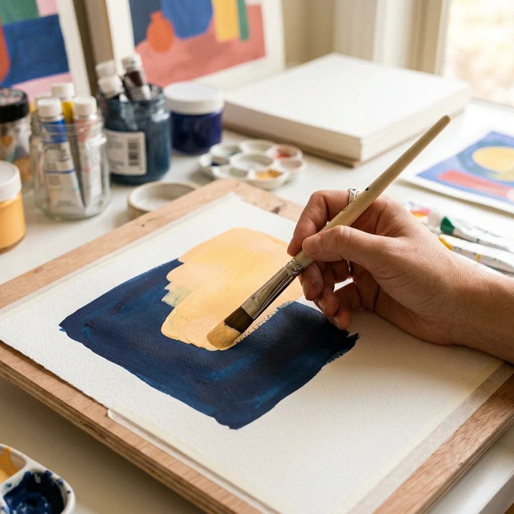 Fedőrétegek gouache festékkel