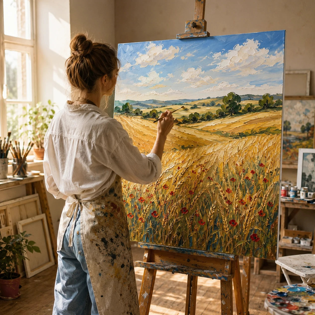 Akrilfestmény vakrámás vásznon