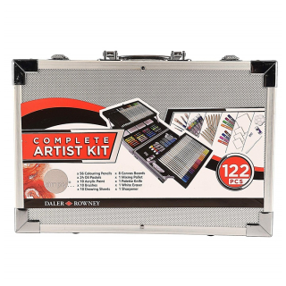 Nagy művészkészlet Daler-Rowney Complete Artist Kit - 122 darabos